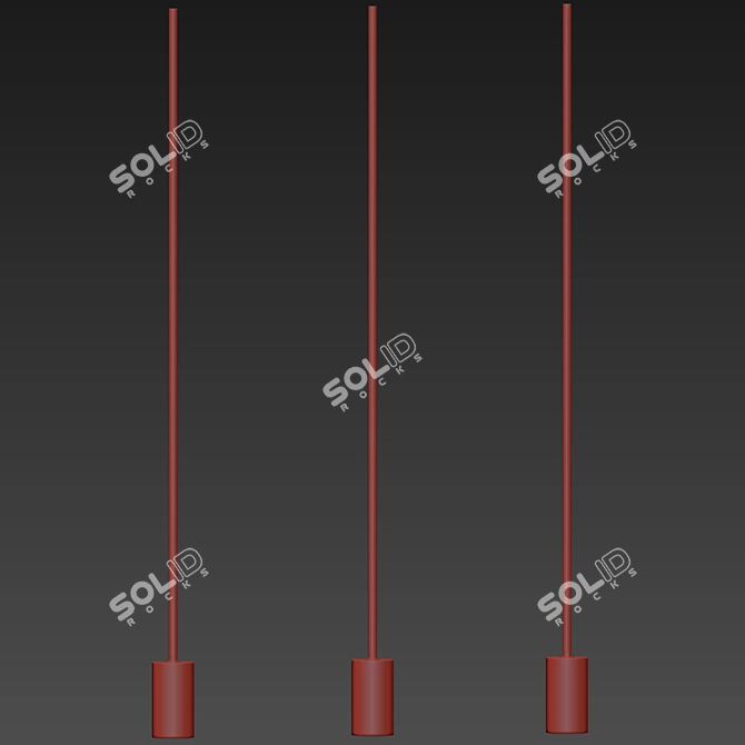 Tall Tree LED Floor Lamp 3D model image 2