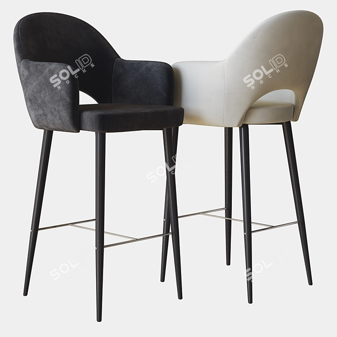 Elevate Your Space with Martin Stool 3D model image 1