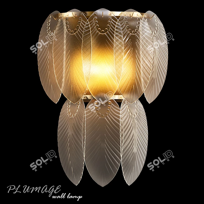 Elegant Plumage Vase: 2013 Edition 3D model image 1