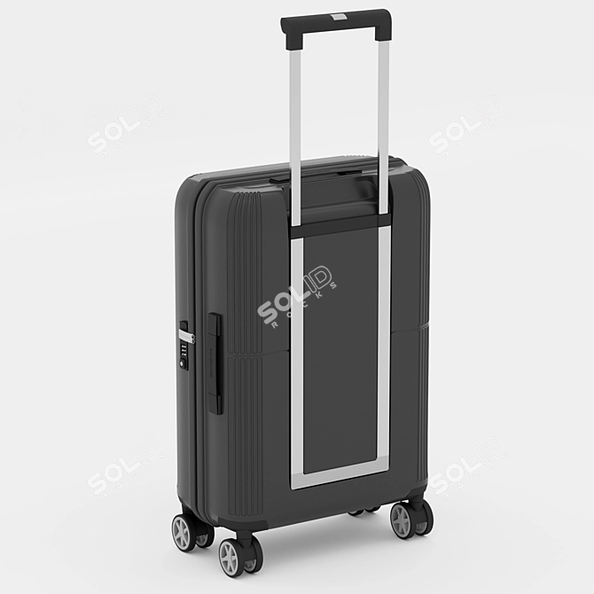  Samsonite Trolley Suitcase: Wheeled Elegance 3D model image 2