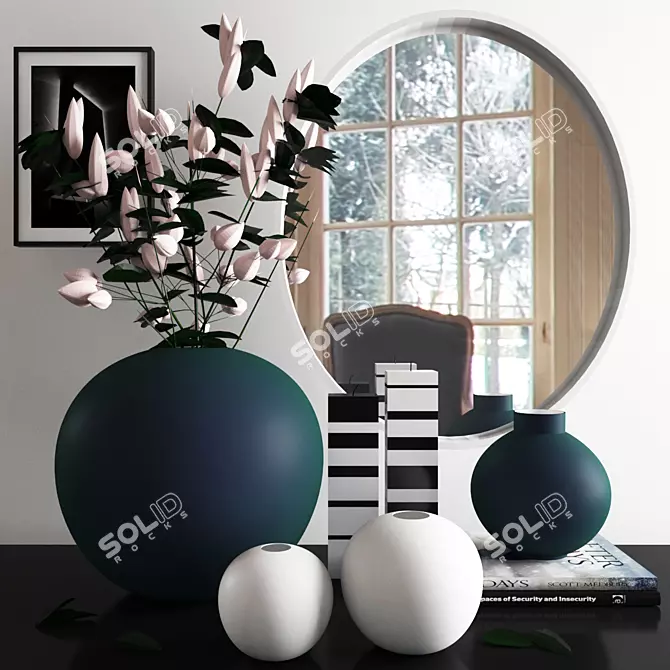 Elegant Decor Set: Vray, Corona, 3dsmax 3D model image 1