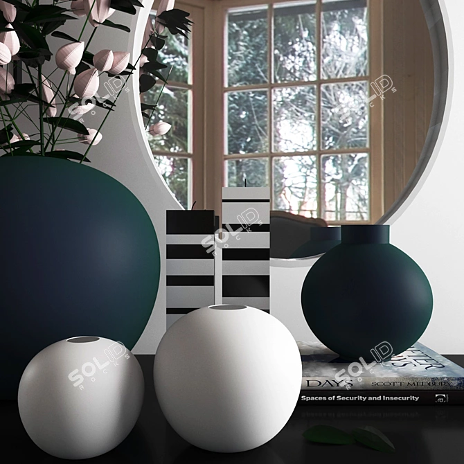 Elegant Decor Set: Vray, Corona, 3dsmax 3D model image 2