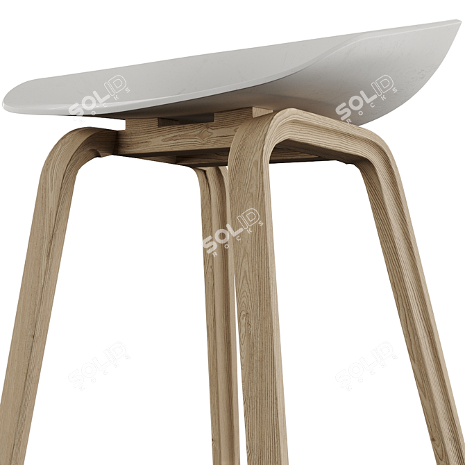 Adjustable Hay Barstool & Counter Stool 3D model image 13