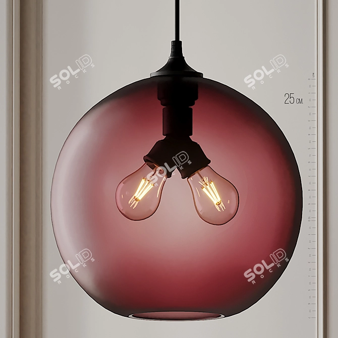 Binary Pendant: Elegant Illumination by Jeremy Pyles 3D model image 2