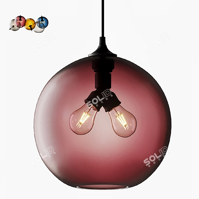 Binary Pendant: Elegant Illumination by Jeremy Pyles 3D model image 6