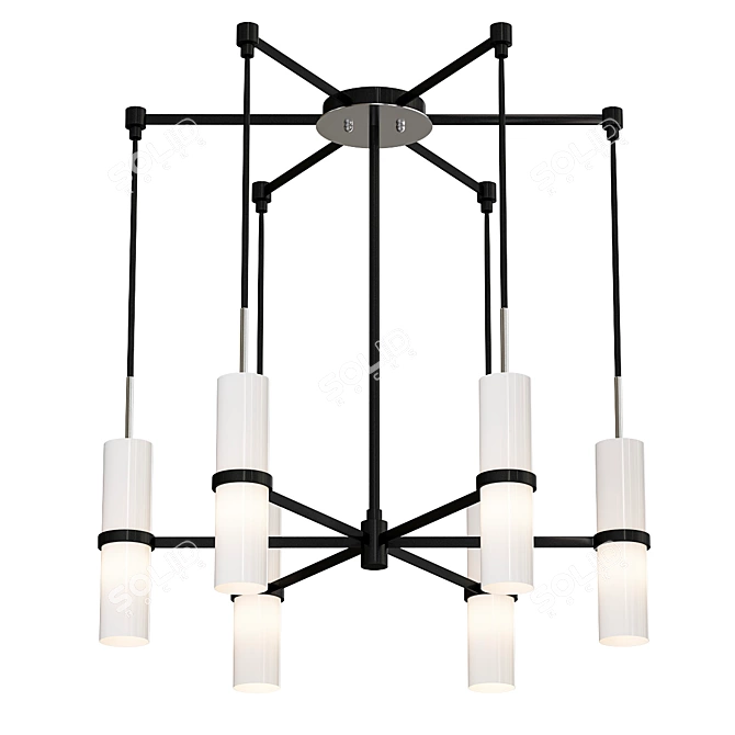 Elegant Xavier Pendant Light 3D model image 1