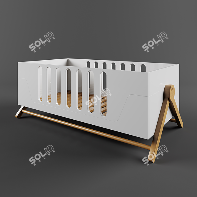 Micuna Swing CM-1932: Stylish Teen Bed 3D model image 4