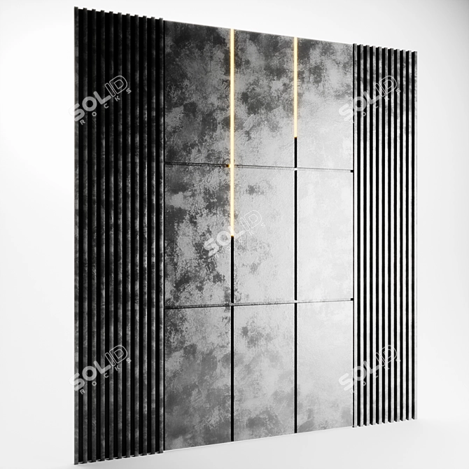 6-Panel Wall Decor 3D model image 2