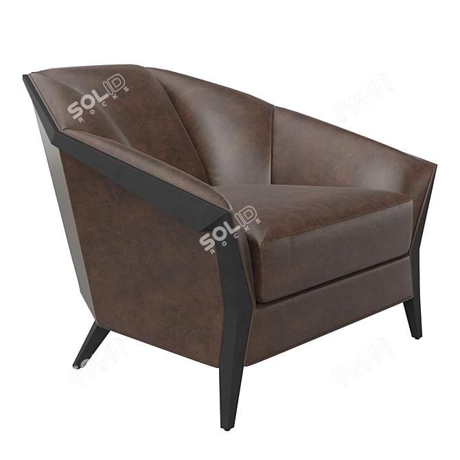 Elegant Elodie Chair | 39W x 39D x 30H Inc 3D model image 2