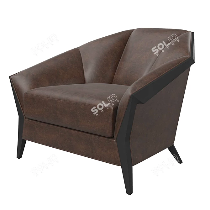 Elegant Elodie Chair | 39W x 39D x 30H Inc 3D model image 3