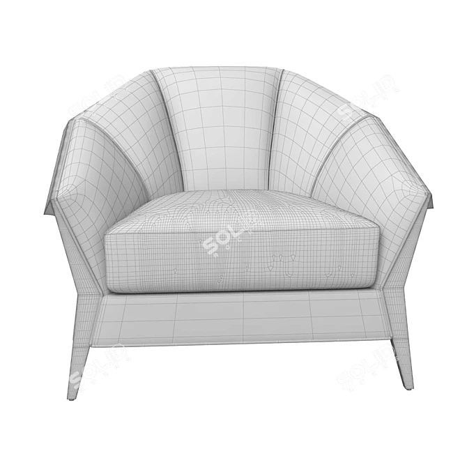 Elegant Elodie Chair | 39W x 39D x 30H Inc 3D model image 5