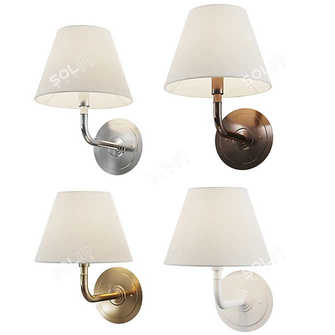 Hudson Valley Signature Sconce 3D model image 1