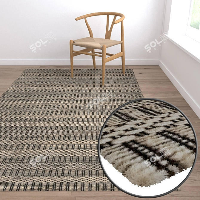 High-quality Carpets Set 3D model image 5