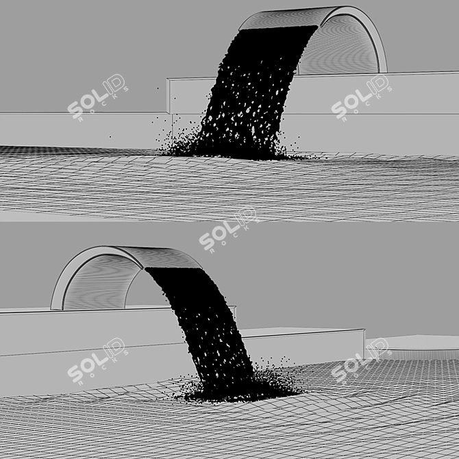 VRay Advanced 3D Pool Design 3D model image 5