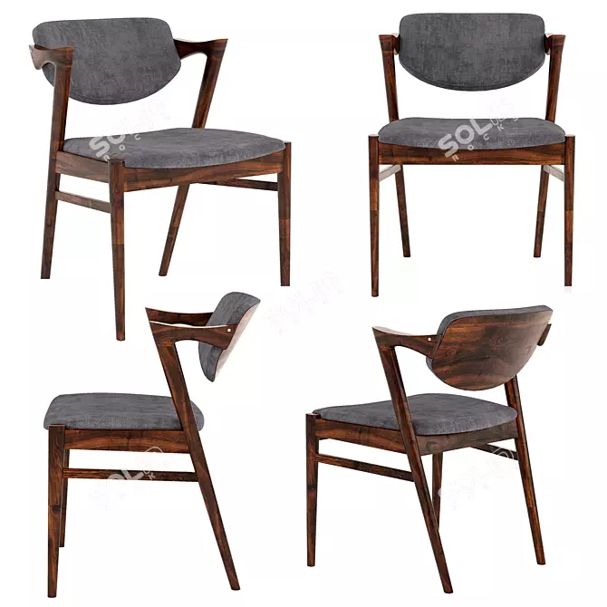 Elegant Kai Chair - Comfort Redefined 3D model image 1