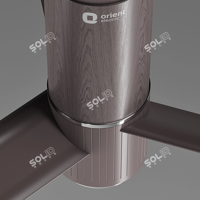 Sleek Smart Ceiling Fan 3D model image 3