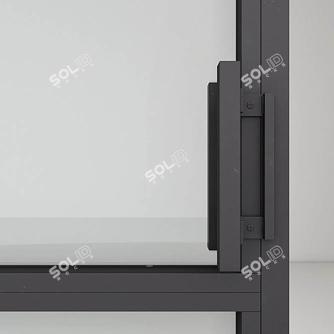 Sleek Aluminum Door for Stunning Renders 3D model image 3