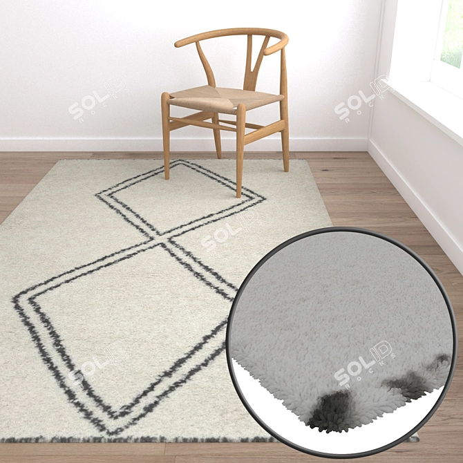 Luxury Carpet Set: High-Quality Textures 3D model image 5