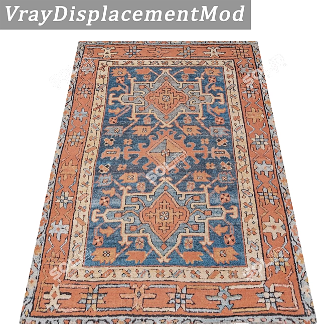 Luxury Rug Set: High-Quality Carpets 3D model image 3