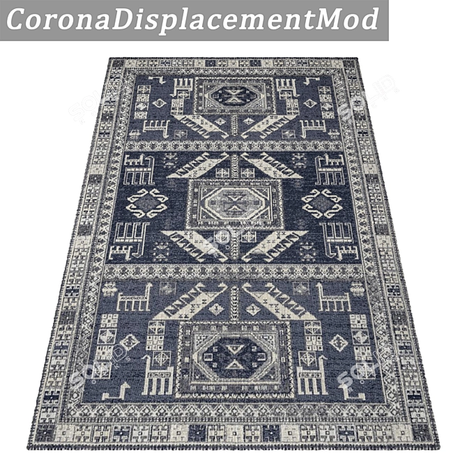 Luxury Rug Set: High-Quality Carpets 3D model image 4