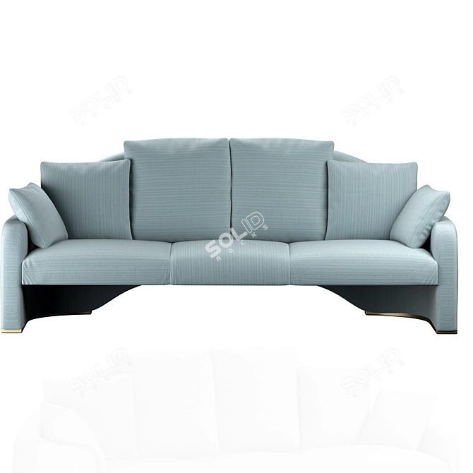 Timeless Elegance: Armani Casa Olsen Sofa 3D model image 2