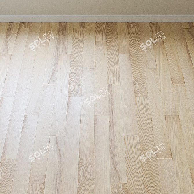 Upofloor ASH Chevron Parquet 3D model image 2