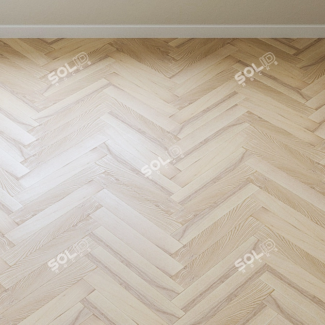 Upofloor ASH Chevron Parquet 3D model image 3