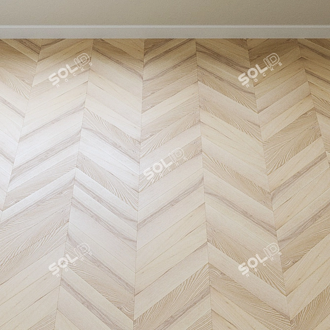 Upofloor ASH Chevron Parquet 3D model image 4