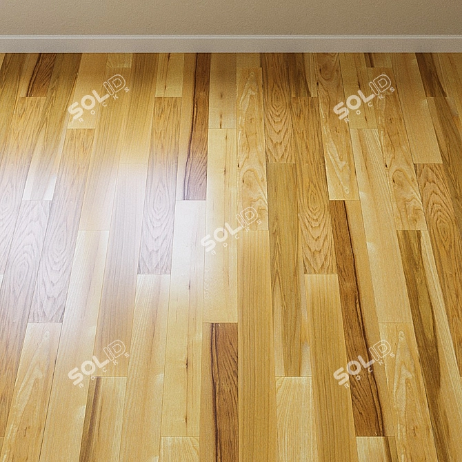 Title: French Oak Chevron Parquet 3D model image 2