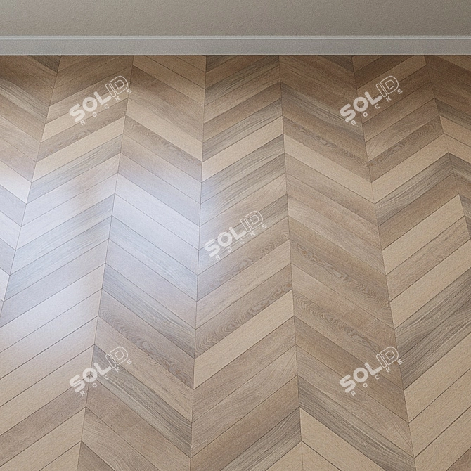 Upofloor ASH Chevron Parquet 3D model image 4