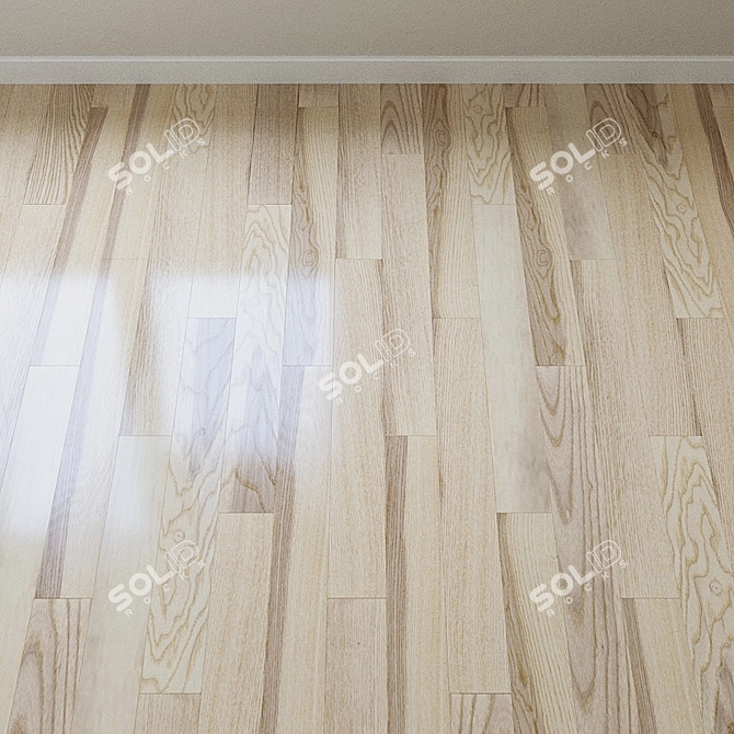 French Oak Chevron Parquet 3D model image 2