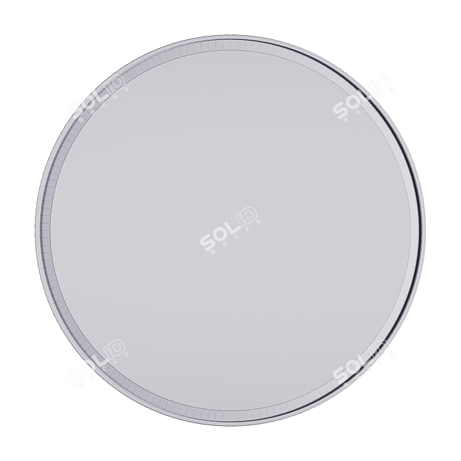 Modern Round Mirror 3D model image 2