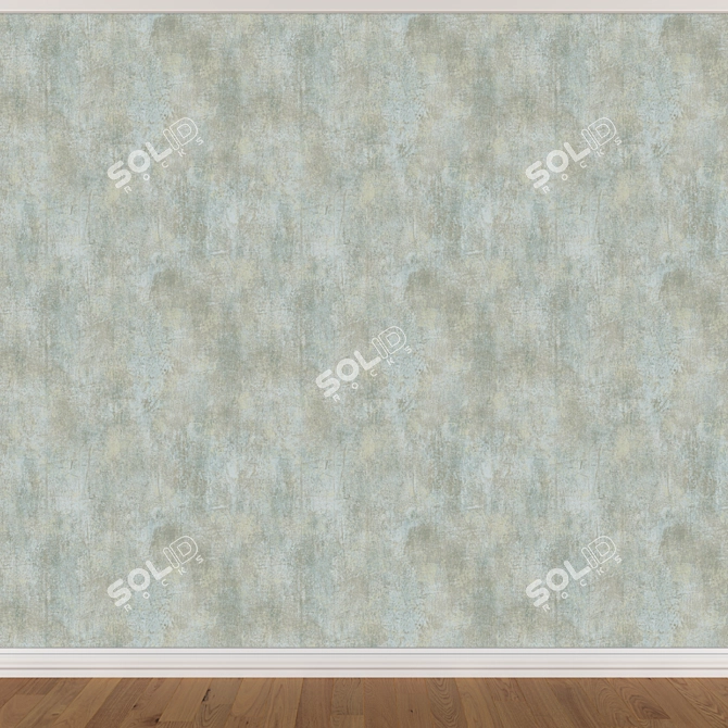 Seamless Wallpaper Set: 3 Colors 3D model image 2