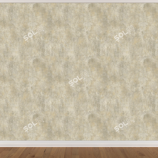 Seamless Wallpaper Set: 3 Colors 3D model image 4