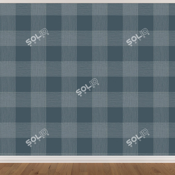 Seamless Wallpaper Set with 3 Textures 3D model image 3