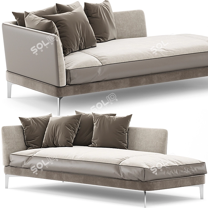 Elevate Your Comfort: Flexform Feel Good Lounge 3D model image 1