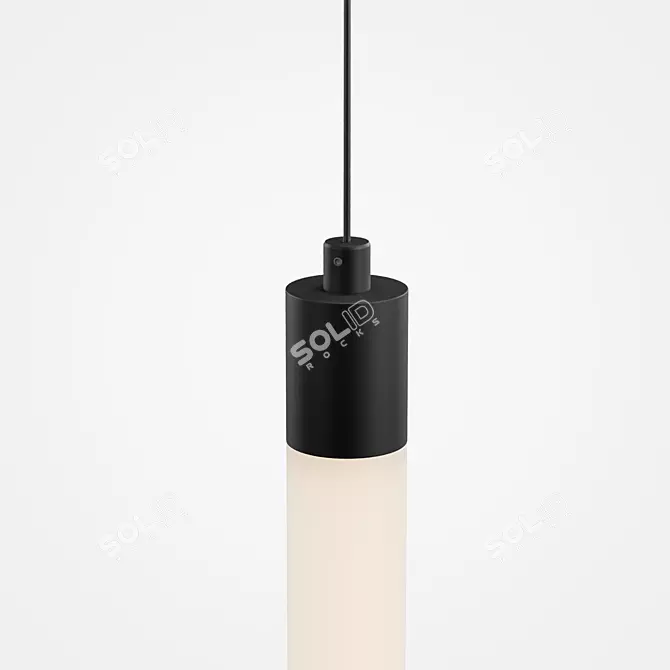 Sleek LED Pendant by Lampatron 3D model image 3