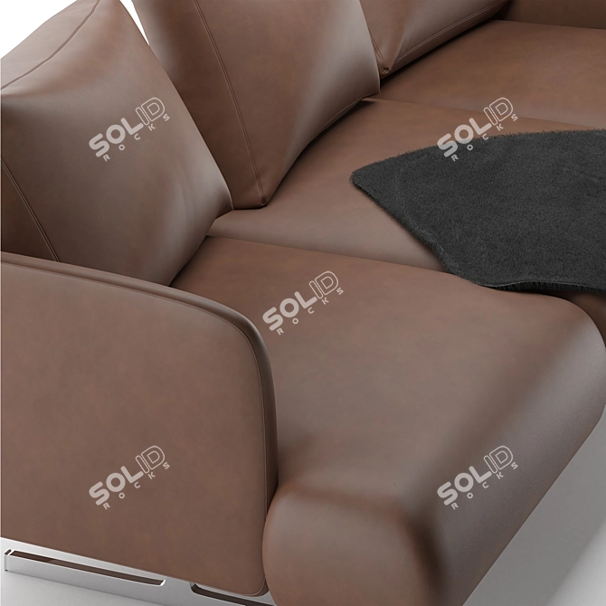 Contemporary Mondini Sofa: Stylish & Comfortable 3D model image 2