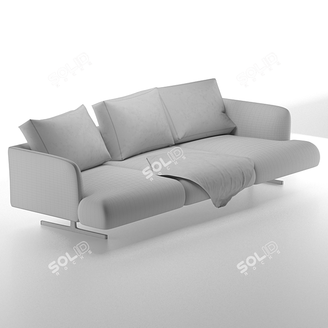 Contemporary Mondini Sofa: Stylish & Comfortable 3D model image 4