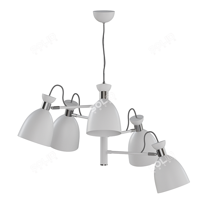 Modern Pendant Chandelier: Lampatron GENT 5 3D model image 2