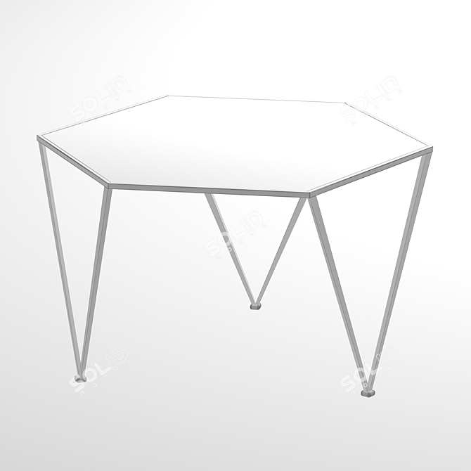 HexaMarb Side Table 3D model image 3