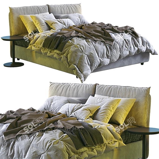 Twils Blanca Bed - Elegant and Contemporary 3D model image 1