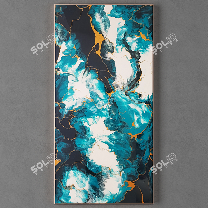 Modern Abstract Painting Frames Collection 3D model image 1