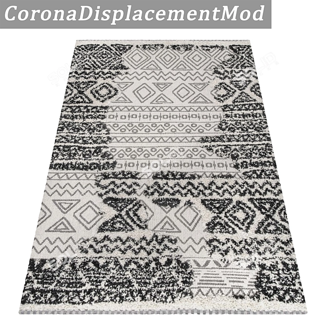 Luxury Texture Rug Set 3D model image 4