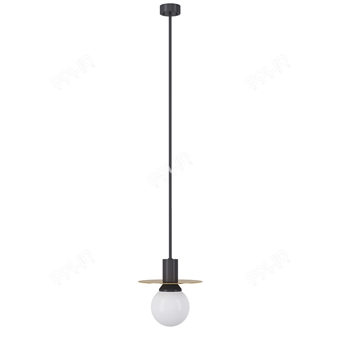 Elegant Brass Suspension: Pikartlights 3D model image 3