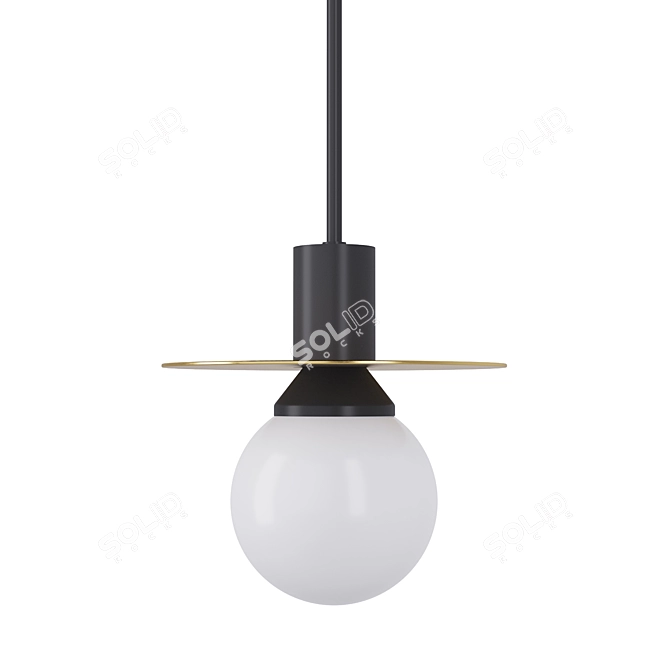 Elegant Brass Suspension: Pikartlights 3D model image 4