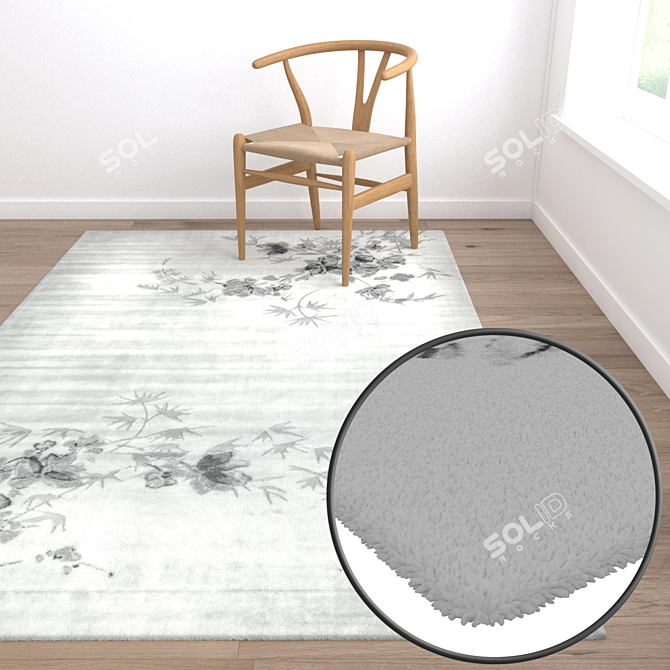 Luxury Carpet Set | High-Quality Textures 3D model image 5