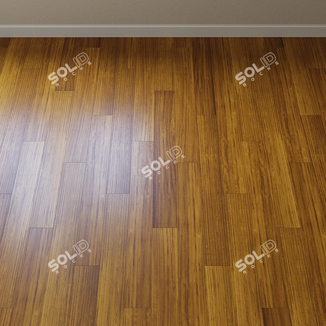 Exquisite Upofloor Iroko Parquet 3D model image 2