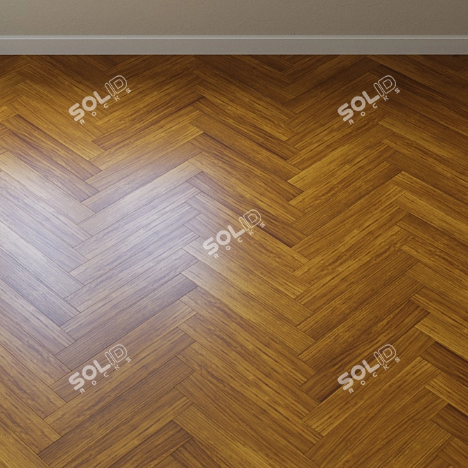 Exquisite Upofloor Iroko Parquet 3D model image 3