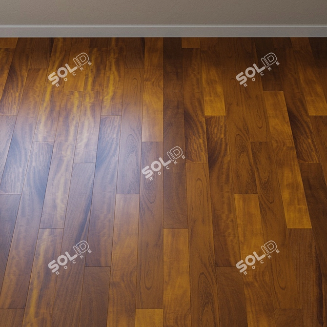 Upofloor Iroko Parquet: French Elegance with a Flounder Twist 3D model image 2